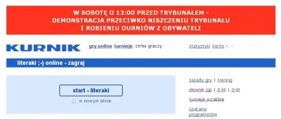 adidanziger - Kurnik.pl zaprasza mnie na demonstrację przeciwko niszczeniu TK i robie...
