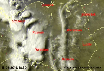 CzasNaPoznan - Polska chmurami podzielona. Zdjęcie z godziny 18.30
#pogoda #poznan #...