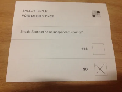 Pobe - Zagłosowałem. #szkocja #nothanks