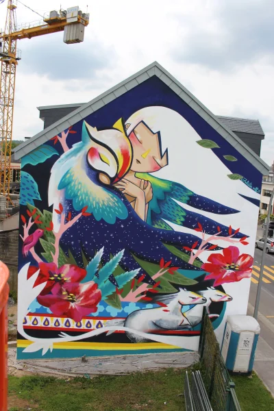 dzika-konieckropka - Julieta XLF large mural in Luxembourg
#mural #art #streetart