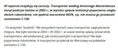 Jacek38 - @fryferykkompot: tia, Macierewicz w raporcie o WSI kłamał o Rosomaku i dale...