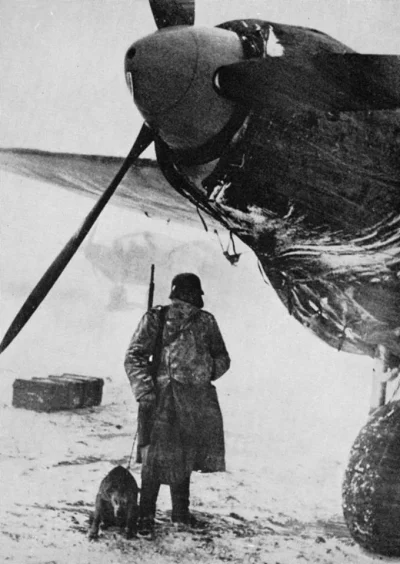 N.....h - Niemiecki żołnierz, obok He-111. ZSRR.
#zdjeciazwojny #iiwojnaswiatowa #fo...