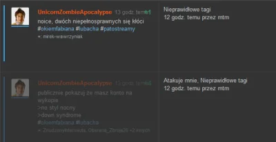 U.....e - >nieprawidłowe tagi
co zabolało to pozgłaszał XDDDDDD
#okiemfabiana #luba...