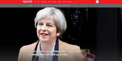 Zdejm_Kapelusz - Theresa May nie mówi po polsku, więc potrzebny był tłumacz – stwierd...