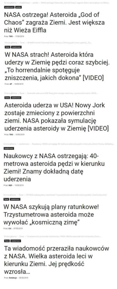 Thon - > Słyszeliście, że naukowcy są przerażeni? Olbrzymia asteroida pędzi w kierunk...