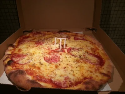 o.....y - Pizza którą wygrałem w konkursie organizowanym przez @wytrzzeszcz. Polecam ...