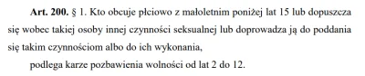 R187 - Obecny przepis wygląda tak. Karalne jest zarówno obcowanie płciowe jak i inna ...