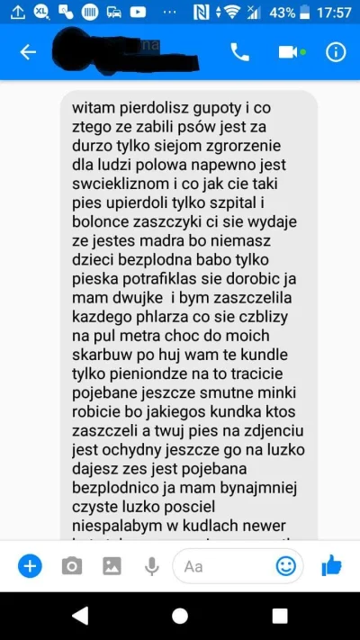 Qba1996 - Jeżeli przeszkadza Ci, że gdzieś ginie pies lub kot to kończysz jako bezpło...