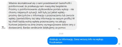 tombachleda - AKTUALIZACJA:
Firma GastroProfit, która dowiedziała się o akcji z Wyko...