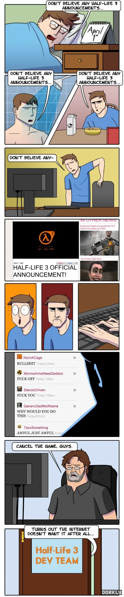 k.....n - NIE UFAJCIE KORPORACJI ZAWÓR
#halflife #halflife3 #gry #primaaprilis