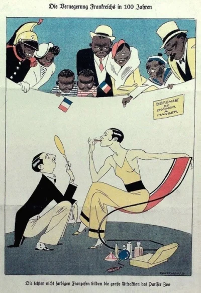 3.....s - "Francja za 100 lat" - niemiecki plakat propagandowy z czasów II Wojny Świa...