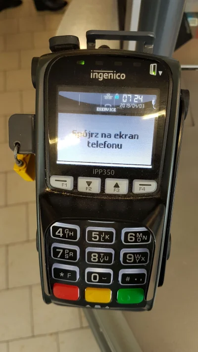 leitz - Przy płatności telefonem dostaje komunikat jak na zdjęciu. Telefon Samsung Ga...