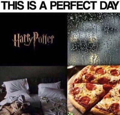 Dziki-Malz - #jesien #deszcz #harrypotter #pizza 
( ͡° ͜ʖ ͡° )つ──☆*:・ﾟ