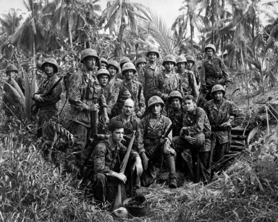 angelo_sodano - Żołnierze amerykańskiej Piechoty Morskiej na Wyspie Bougainville’a (w...