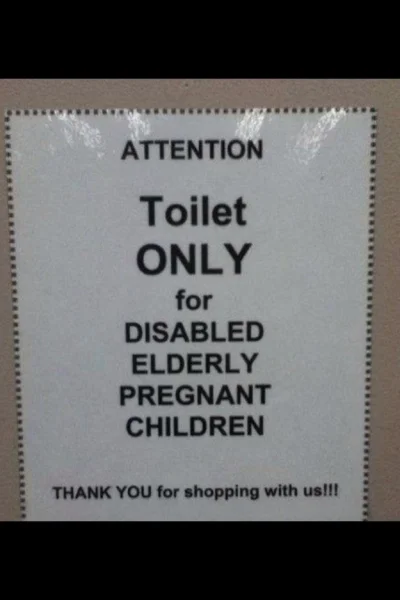 trzeci - Coraz częściej znajduje ograniczenia w sklepach odnośnie korzystania z toale...