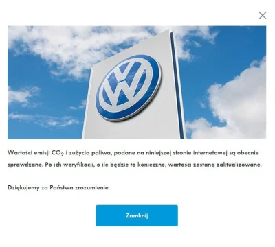 jedzgruszki - Komunikat pojawiający się na stronie Volkswagena ( ͡º ͜ʖ͡º)
