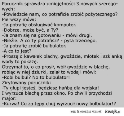 ration - @fryferykkompot: 

Moim zdaniem sprawny bulbulator mógłby posłużyć do np. ...