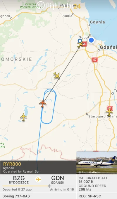 fejkowy - Dwa samoloty Ryanair lecące do Gdańska zostały przekierowanie, jeden do Byd...