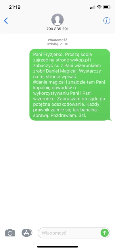 GLVZ - Wysłałem tej Pani instrukcje postępowania przeciwko patologii. 
#danielmagical...