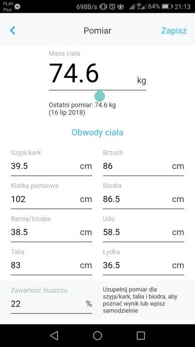 Cieslus - fitatu mam, ale #fit6 wygląda tak, że nie trzeba ważyć, więc jest o tyle wy...