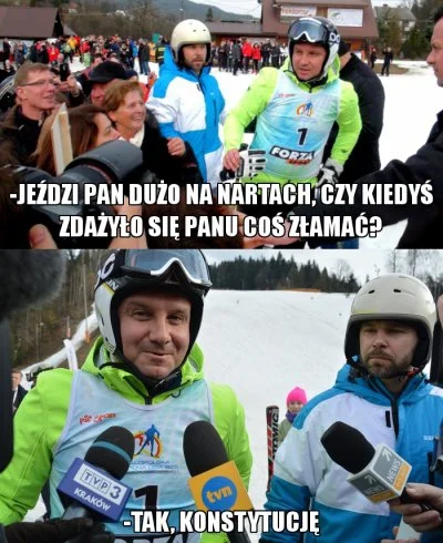 NiebieskiGroszek - #cenzoduda #heheszki #humorobrazkowy #humor #narty #konstytucja #t...