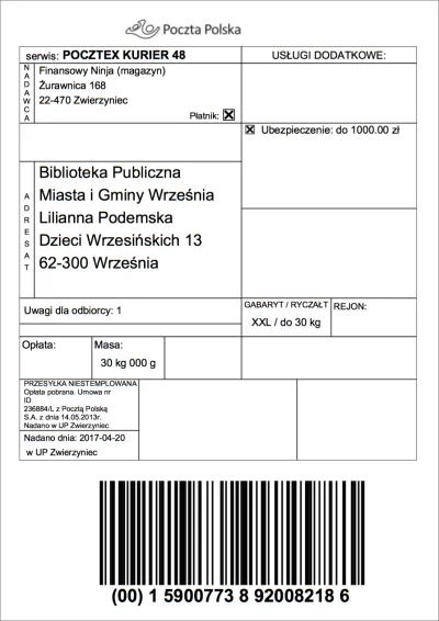 damian89 - #pocztapolska 
Wydrukowałem list przewozowy Pocztex48, mam go nakleić na ...