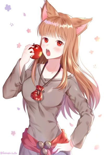 l.....f - #randomanimeshit #spiceandwolf #holo #kemonomimi #kitsunemimi #redeyesalert...