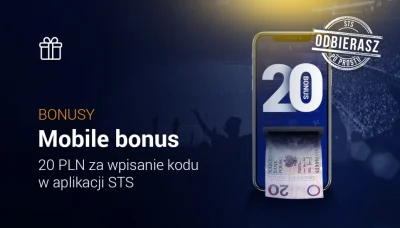 tapps_pl - 20 PLN bez depozytu od STS za zalogowanie się w aplikacji mobilnej. Promoc...