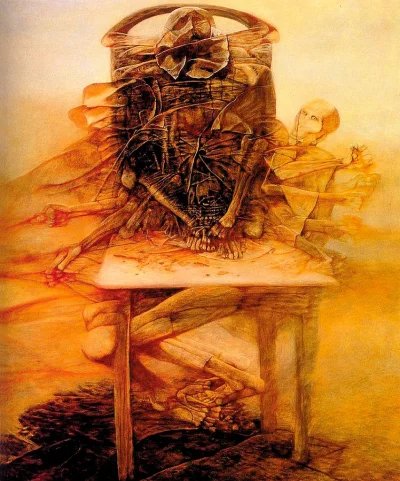 ColdMary6100 - #beksinski #malarstwo