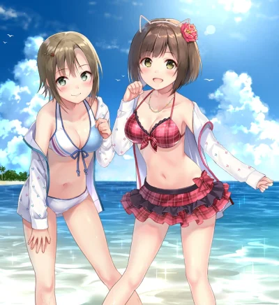 t.....t - #randomanimeshit #idolmaster #idolmastercinderellagirls #maekawamiku #mikum...