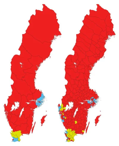 Pannoramix - #motyliglobus #mapyboners

Wyniki wyborów w Szwecji. Frekw. 85%. Podzi...