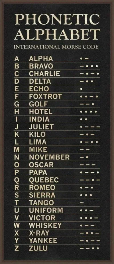 notdot - #alfabetmorsa #alfabetfonetyczny #ICAO #ciekawostki