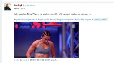 Logan00 - @brednyk: PS. Fanowi takiego autentycznego programu jak NINJA WARRIOR chyba...