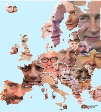 A.....9 - Prawdziwa mapa Europy. #mapa #heheszki
