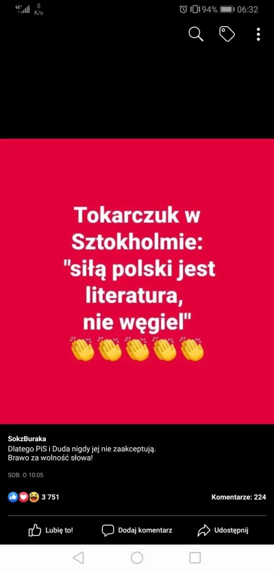 lronman - Tzn wytwarzać energię paląc książki? Co ta Noblistka to ja nawet nie... Trz...