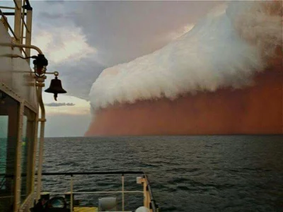 Wiadrodziej - #earthporn #fotografia burza piaskowa nad oceanem Indyjskim