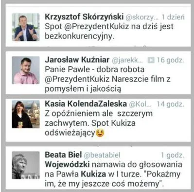 julasck - > Nie ufam Kukizowi, może być z niego drugi Palikot.

@Ziomsto: 
Do głos...