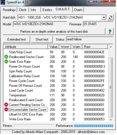 Siuwaxx - @ufo99: S.M.A.R.T po short test pokazuje coś takiego
