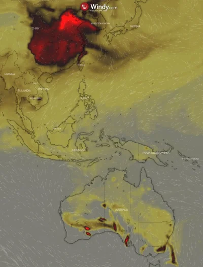 lolimorph - Stężenie tlenku węgla.
Pożary w Australii kontra sobotnie przedpołudnie ...