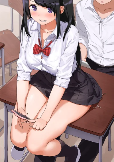 bakayarou - #randomanimeshit #originalcharacter #thighs #schoolgirl #animeart #pixiv ...