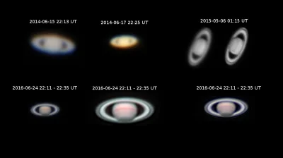gnuthomson - Zdjęcia Saturna, które udało mi się zrobić na przestrzeni ostatnich dwóc...
