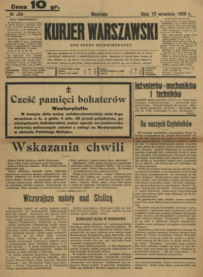 takitamktos - 10 września 1939 roku.

Wojska niemieckie zajęły Poznań. 

Pierwsza...