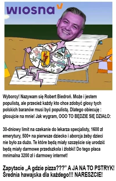 Smyrky - @SanczoPansa89: Ma całkiem sensowny program. Woda, dzięki, lasery i hawajska...