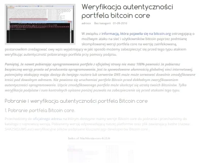 adrix - W związku z ostatnim zamieszaniem odnośnie ewentualnego ataku na sieć Bitcoin...
