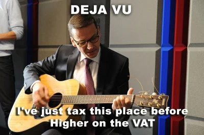 jaqqu7 - NANI?! IT'S MULTI VAT TAXING! 

#heheszki #humorobrazkowy #morawiecki #mor...