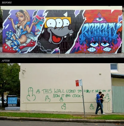 Eco999 - Nie o takie "before and after" nic nie robiłem (╯︵╰,)
#bozejakizal #graffit...