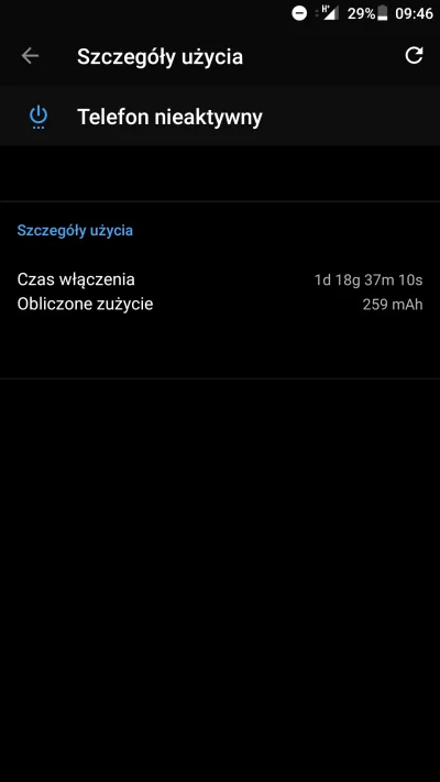 Shaz - Czy to jest normalne? Jak wygląda wasze zużycie w zakładce "telefon nieaktywny...