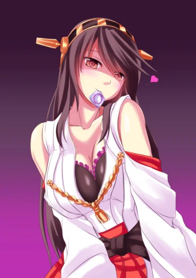 Azur88 - #randomanimeshit #anime #kantaicollection #haruna #longhair #blackhair #rede...