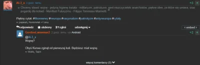 5.....a - @kamien23: to tak jak na wykopie. jesteś nielewomyślny to jebut ban, permba...