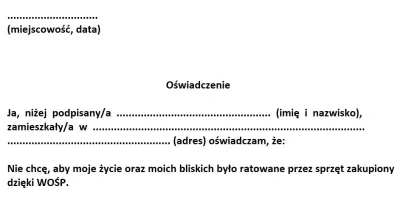 lakukaracza_ - Jeżeli jesteś krytykiem WOŚP to bądź mężczyzną i podpisz oświadczenie,...